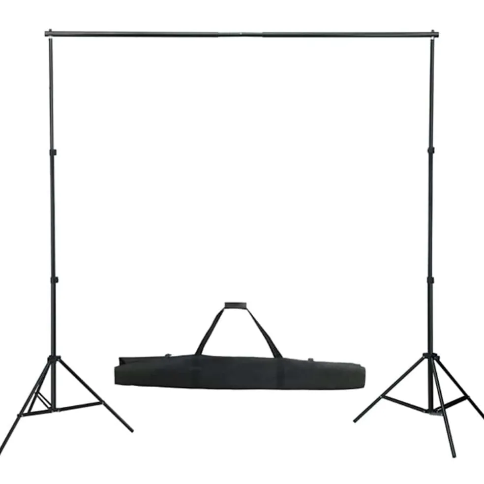 vidaXL Fotostudioset met verlichtingsset, achtergrond en reflector