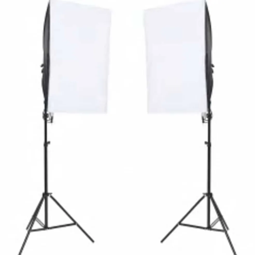 vidaXL Fotostudioset met verlichtingsset, achtergrond en reflector