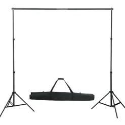 vidaXL Fotostudioset met verlichtingsset, achtergrond en reflector