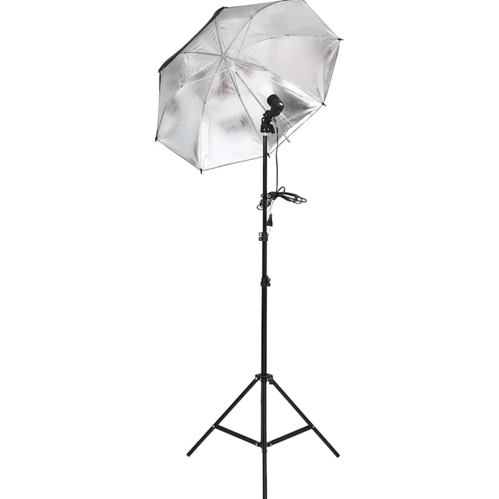 vidaXL Fotostudioset met verlichtingsset, achtergrond en reflector