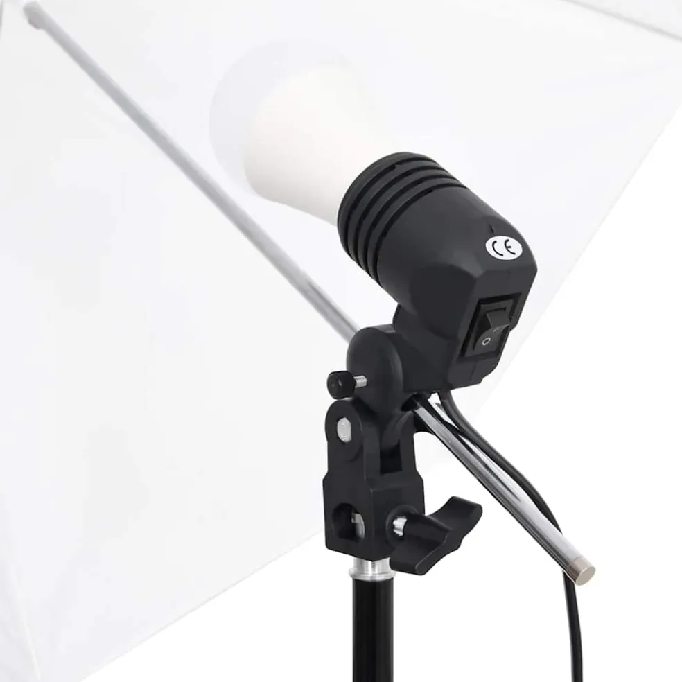 vidaXL Fotostudioset met verlichtingsset, achtergrond en reflector