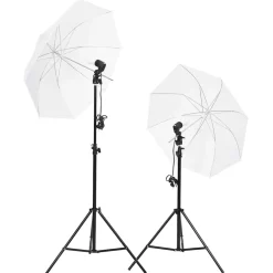 vidaXL Fotostudioset met verlichtingsset, achtergrond en reflector