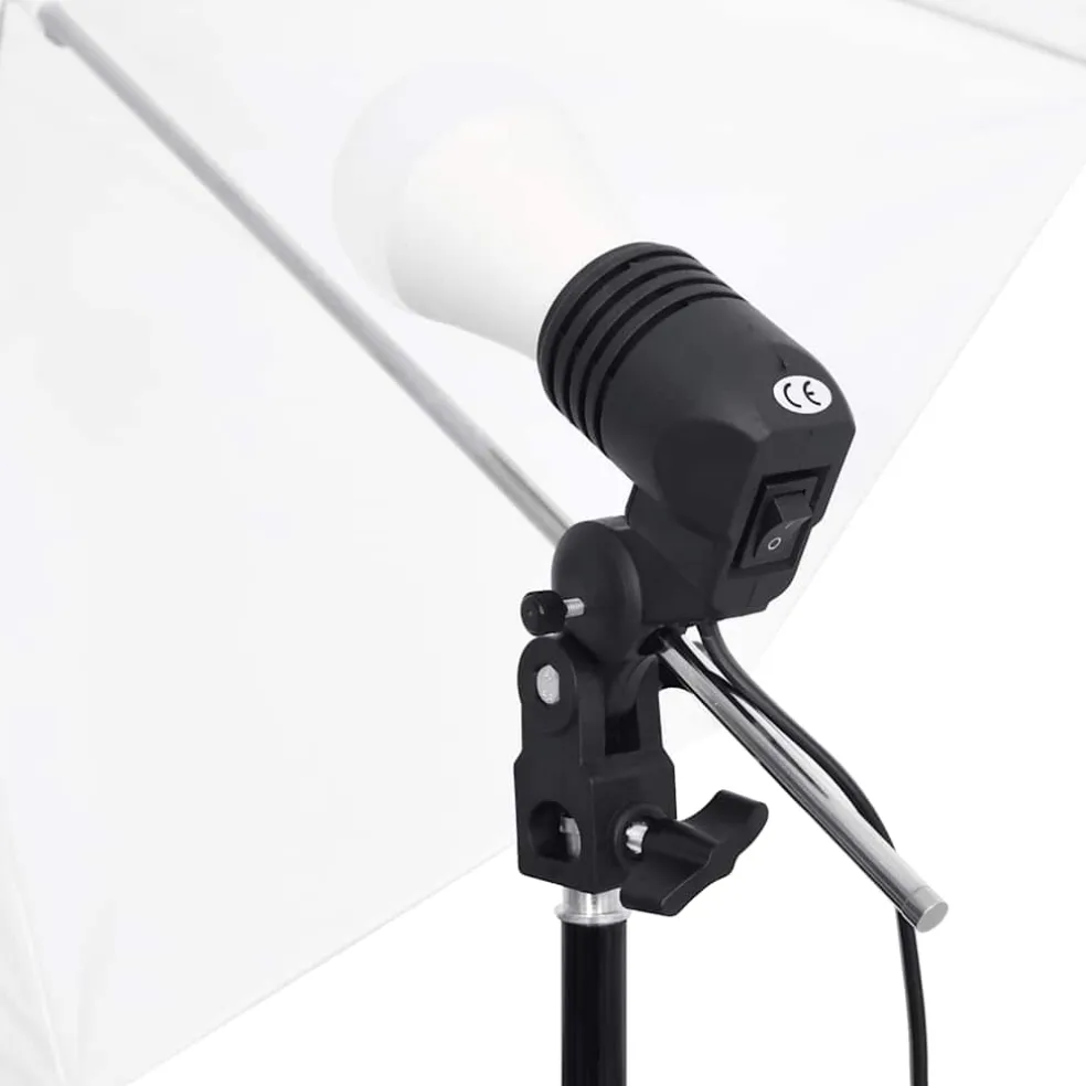 vidaXL Fotostudioset met verlichtingsset en achtergrond