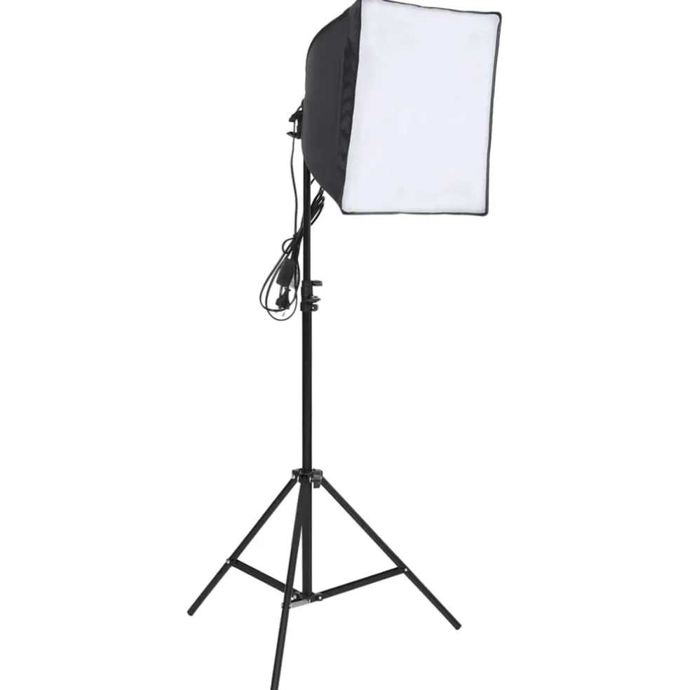 vidaXL Fotostudioset met verlichtingsset en achtergrond
