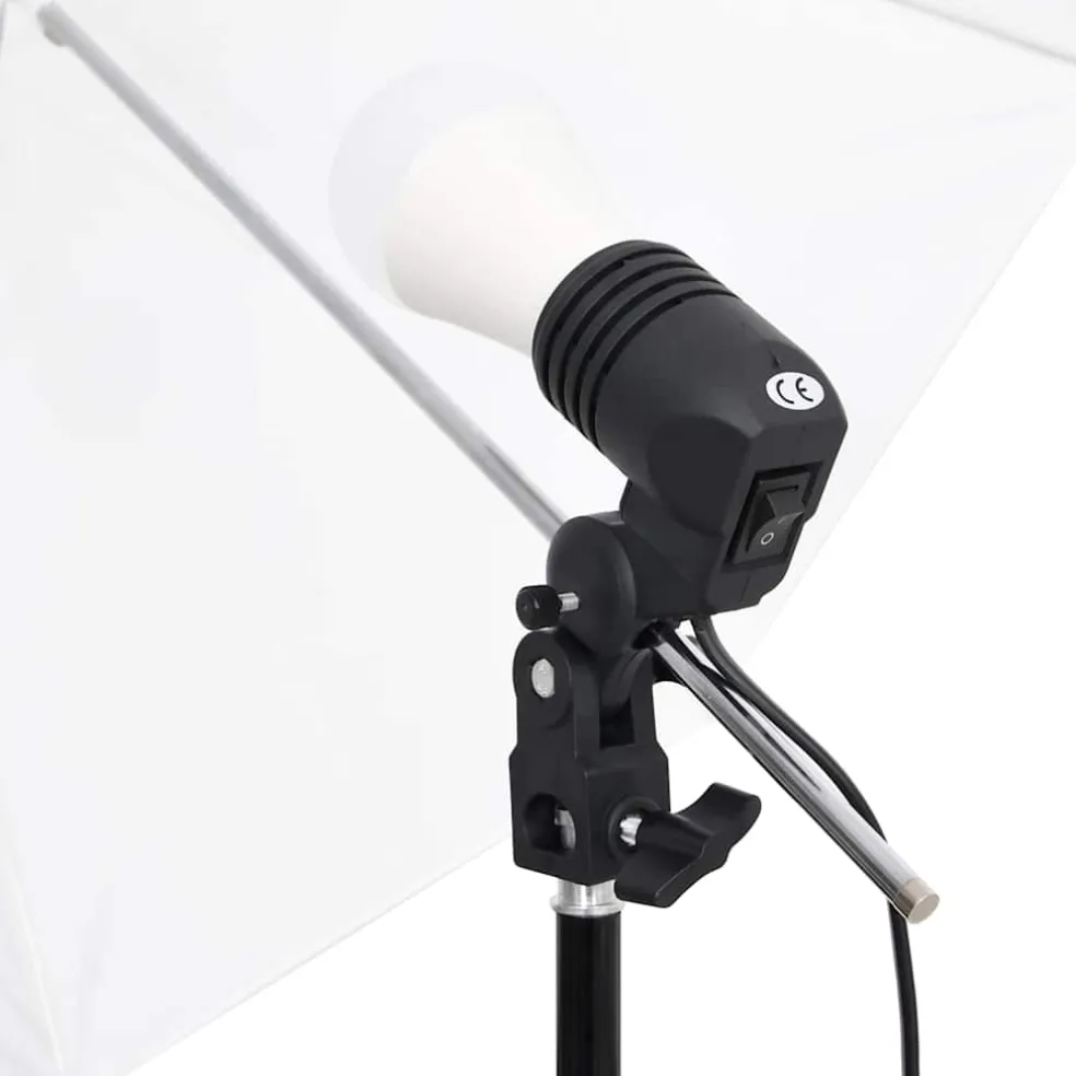 vidaXL Fotostudioset met verlichtingsset, achtergrond en reflector