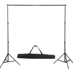 vidaXL Fotostudioset met verlichtingsset, achtergrond en reflector