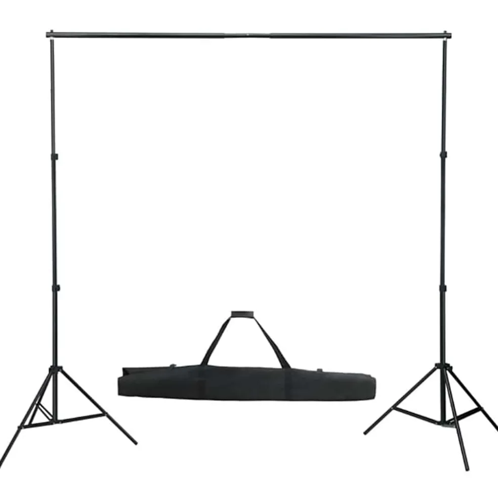 vidaXL Fotostudioset met verlichtingsset, achtergrond en reflector