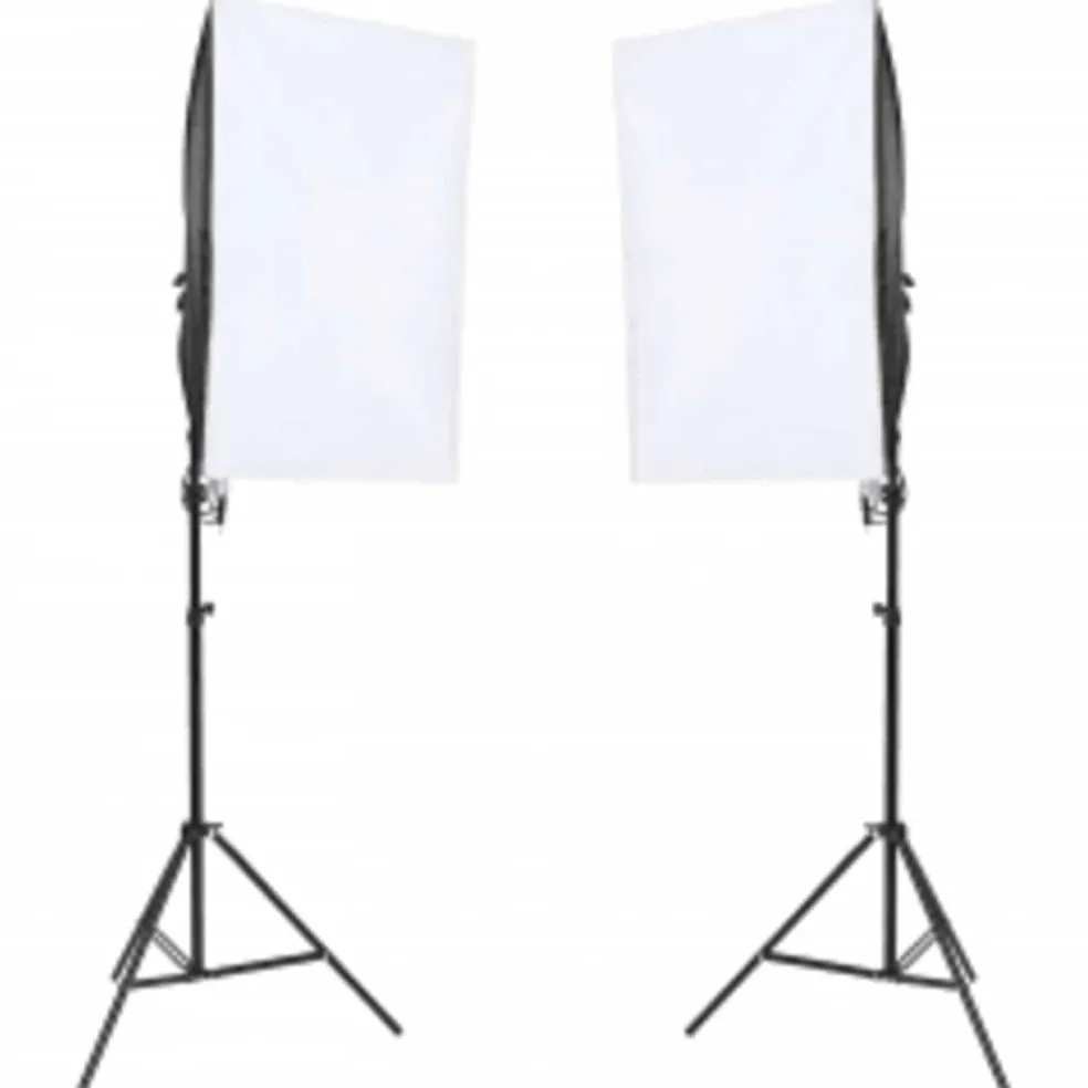 vidaXL Fotostudioset met verlichtingsset, achtergrond en reflector