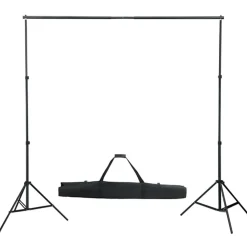 vidaXL Fotostudioset met verlichtingsset, achtergrond en reflector