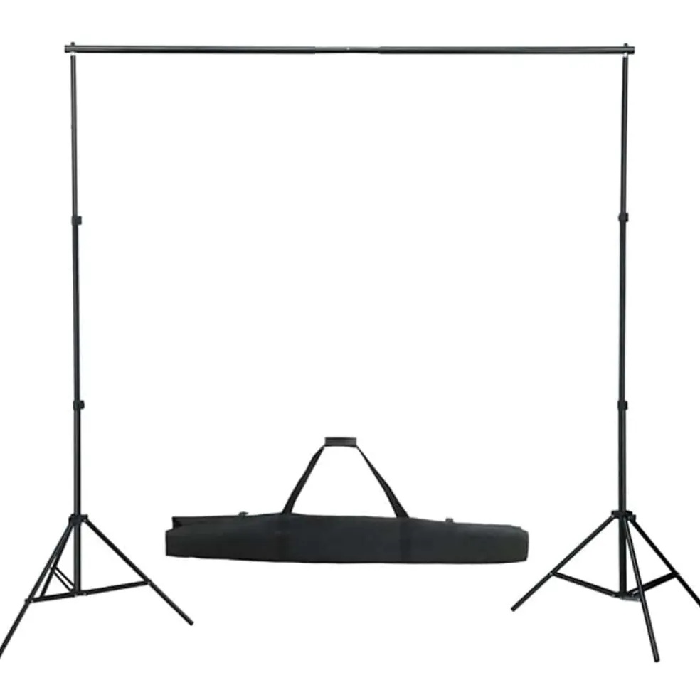 vidaXL Fotostudioset met verlichtingsset, achtergrond en reflector