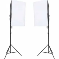 vidaXL Fotostudioset met verlichtingsset, achtergrond en reflector