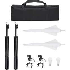 vidaXL Fotostudioset met verlichtingsset, achtergrond en reflector