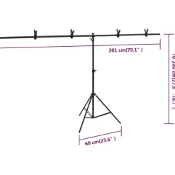 vidaXL Fotostudioset met verlichtingsset achtergrond en reflector