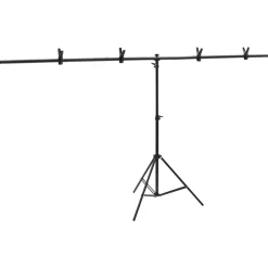 vidaXL Fotostudioset met verlichtingsset achtergrond en reflector
