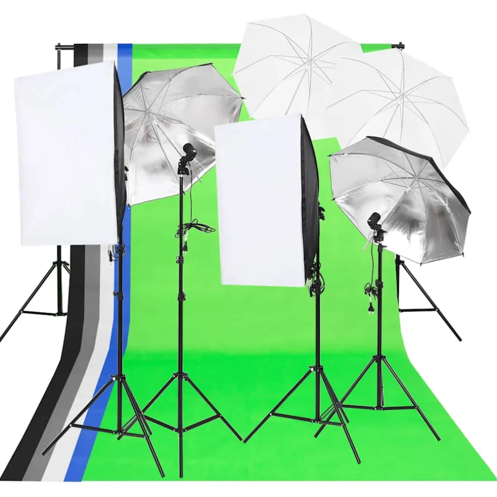 vidaXL Fotostudioverlichtingsset