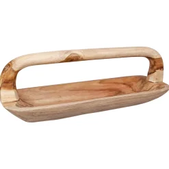vidaXL Fruit Bowl JEPARA Teak Brown 61 x 21 x 21 cm