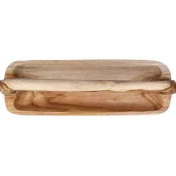vidaXL Fruit Bowl JEPARA Teak Brown 61 x 21 x 21 cm