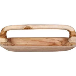 vidaXL Fruit Bowl JEPARA Teak Brown 61 x 21 x 21 cm