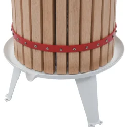 vidaXL Fruit- en wijnpers met stoffen zak 24 L eikenhout