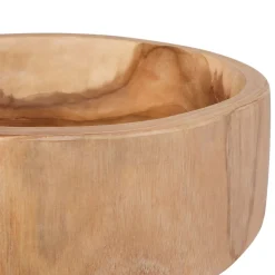 vidaXL Fruitschaal JEPARA Teakbruin Ø 30 cm Massief Teakhout
