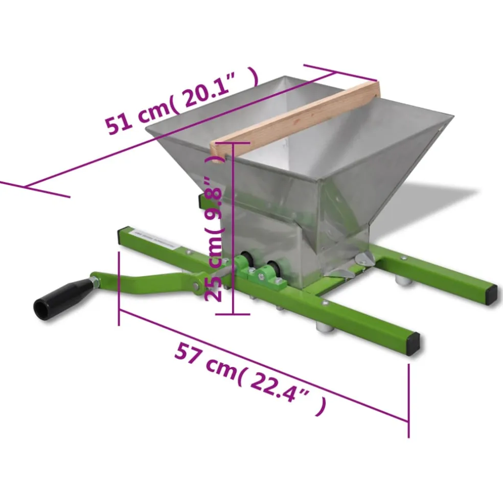 vidaXL Fruitstamper 7 L