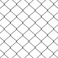 vidaXL gaashek met grondpennen 10 x 0,4 m PVC-Coated Staal Grijs Mesh