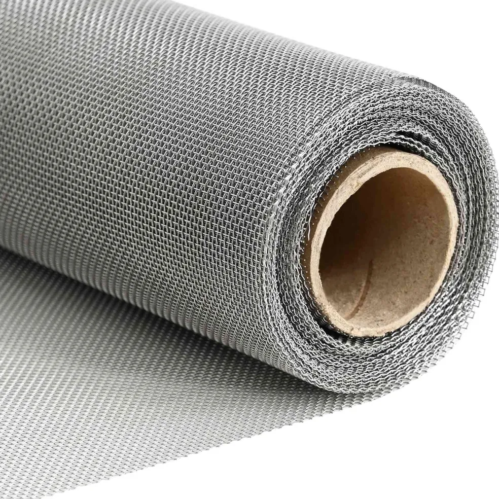 vidaXL Gaas Scherm 20 x 500 cm 20 Mesh RVS 201 Zilverkleurig