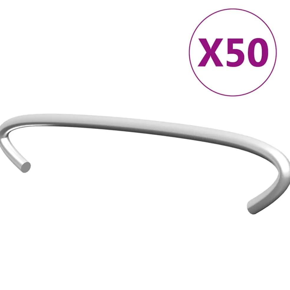 vidaXL Gabionhaken 50 st 10 cm gegalvaniseerd staal