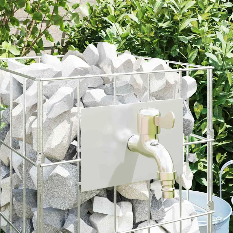 vidaXL Gabion Kraan 4 st zilver 25 x 25 x 50 cm Gegalvaniseerd staal