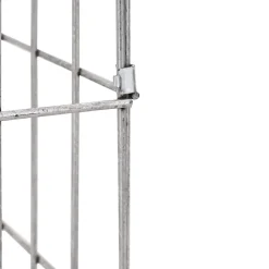 vidaXL Gabion Kraan 4 st zilver 25 x 25 x 50 cm Gegalvaniseerd staal