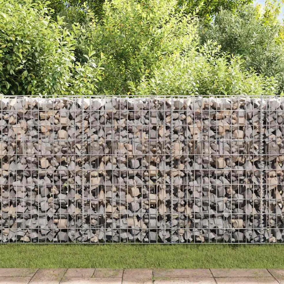 vidaXL Gabion mand 450x30x100 cm gegalvaniseerd staal