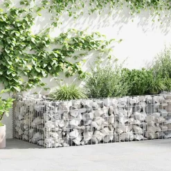 vidaXL Gabion plantenbak 180x90x50 cm gegalvaniseerd staal