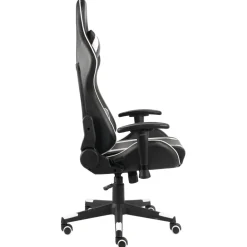 vidaXL Gamestoel draaibaar PVC wit
