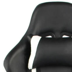 vidaXL Gamestoel draaibaar PVC wit