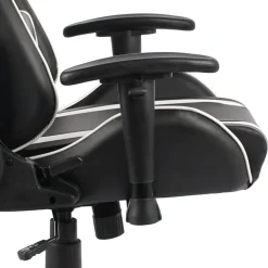 vidaXL Gamestoel draaibaar PVC wit