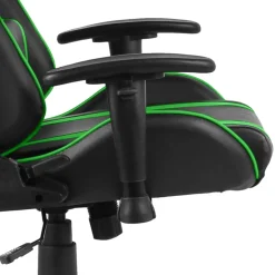 vidaXL Gamestoel draaibaar PVC groen