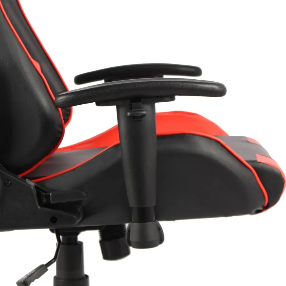 vidaXL Gamestoel draaibaar PVC rood