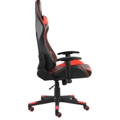 vidaXL Gamestoel draaibaar PVC rood