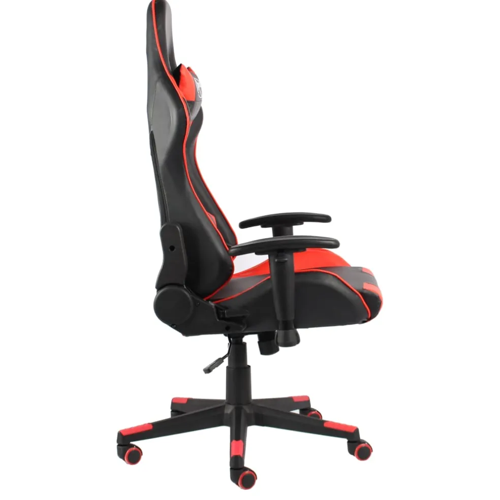 vidaXL Gamestoel draaibaar PVC rood