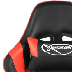 vidaXL Gamestoel draaibaar PVC rood
