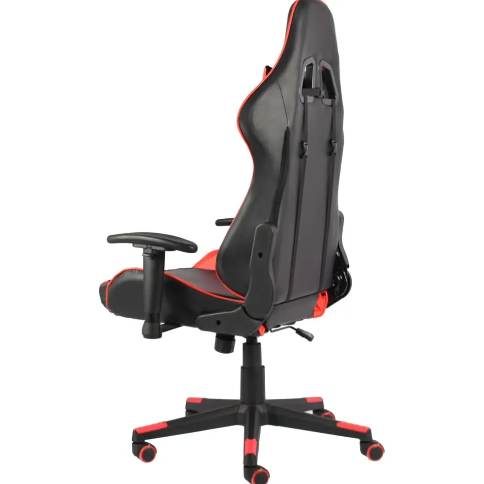 vidaXL Gamestoel draaibaar PVC rood