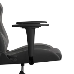 vidaXL Gamestoel kunstleer zwart en grijs