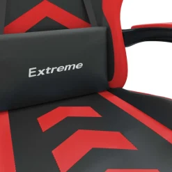 vidaXL Gamestoel kunstleer zwart en rood