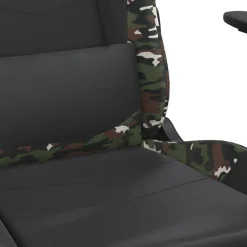 vidaXL Gamestoel kunstleer zwart en wit