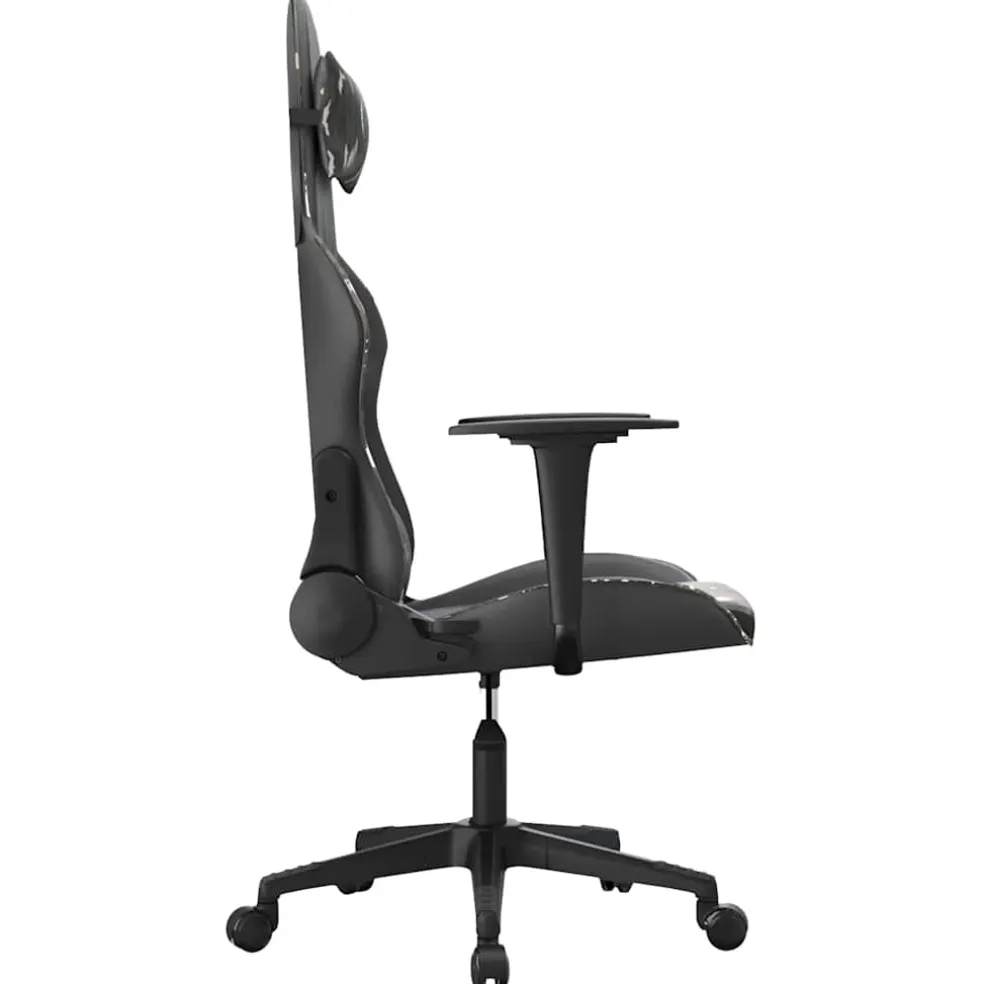 vidaXL Gamestoel kunstleer zwart en camouflage