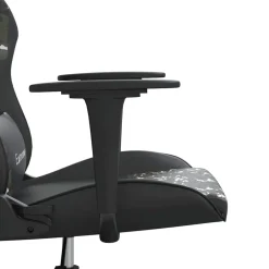 vidaXL Gamestoel kunstleer zwart en camouflage