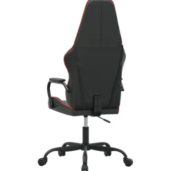 vidaXL Gamestoel kunstleer zwart en rood