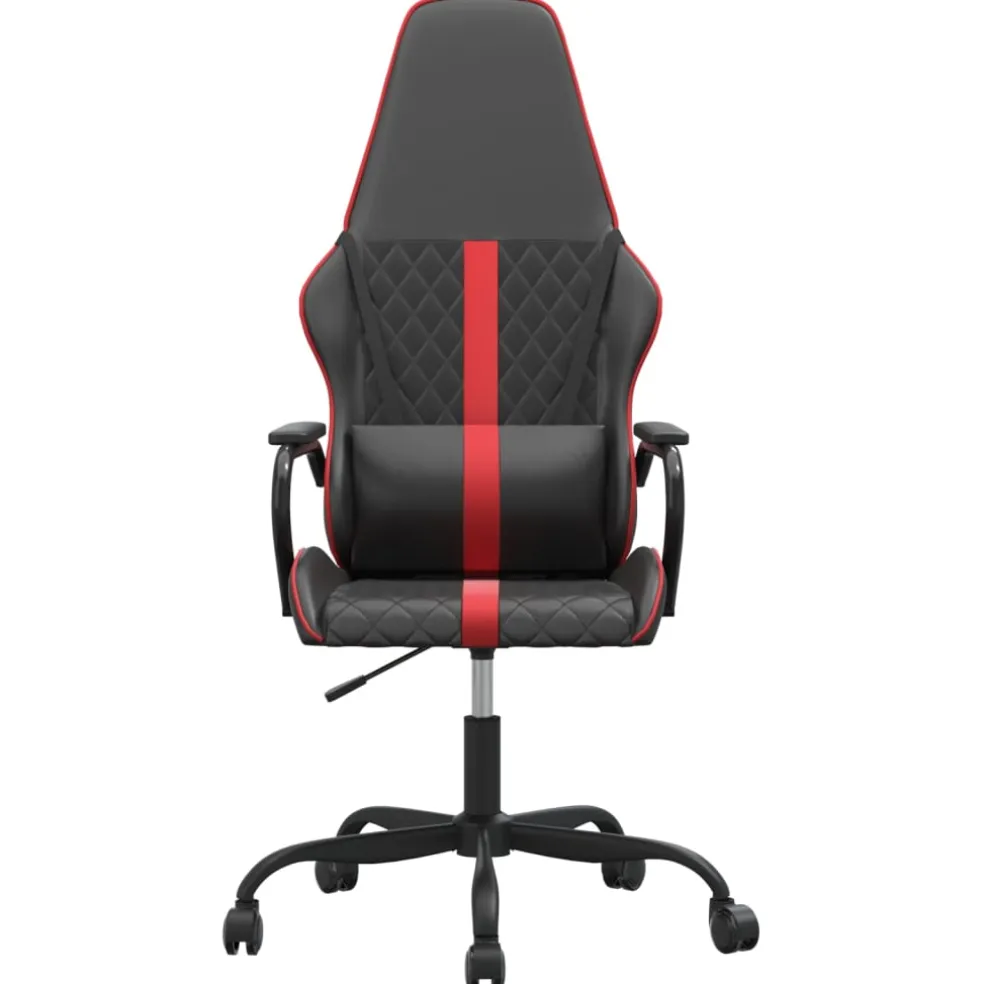 vidaXL Gamestoel kunstleer zwart en rood