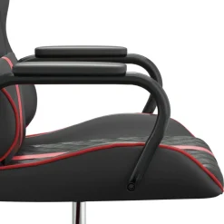 vidaXL Gamestoel kunstleer zwart en rood
