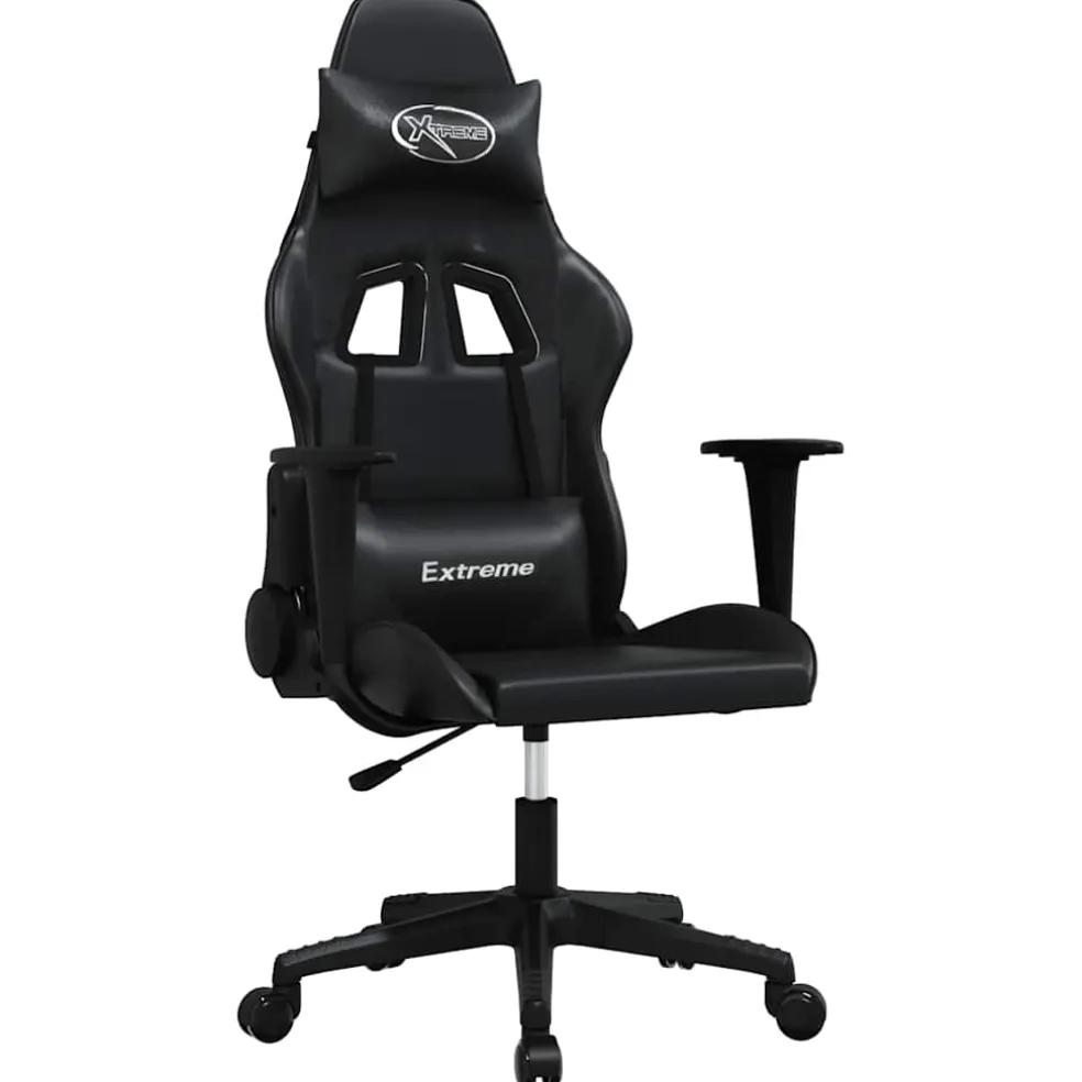 vidaXL Gamestoel kunstleer zwart